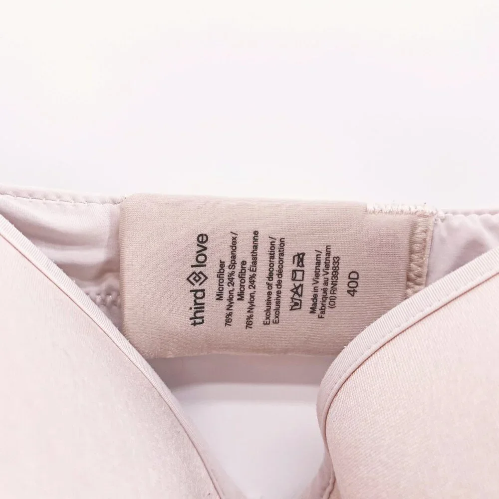 Thirdlove 24/7 Classic‎ T-shirt Bra Sz 40D